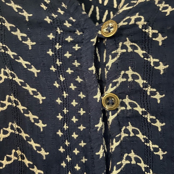 Beautiful bohemian lucky brand printed blouse - Picture 2 of 4